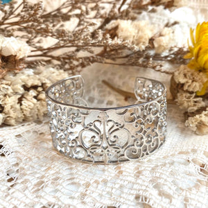 ON SALE (Clearance) - Sterling silver wide cuff