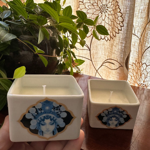 Chinese Square Bowl Candles