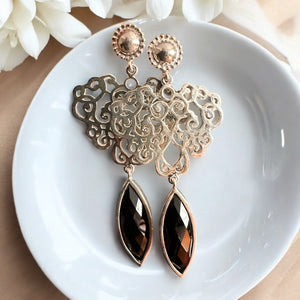 NEW - Black Onyx earrings