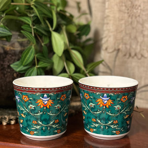 Green Tea Cup Candles