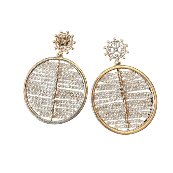 Ajourè Pearl* earrings round