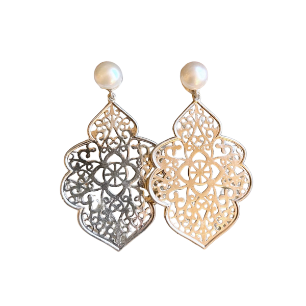 Mughal Earring 1 - Pearl