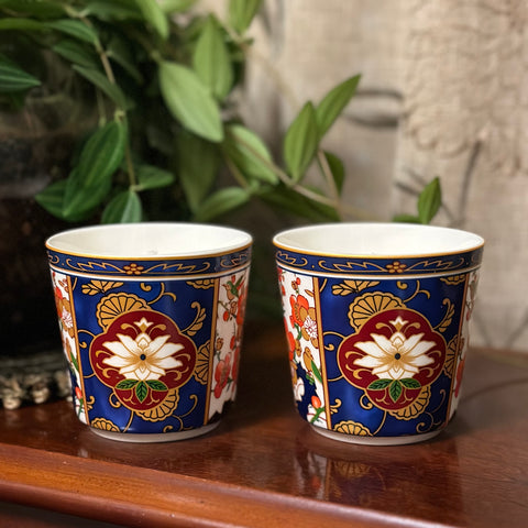 Blue Vintage Design Tea Cups