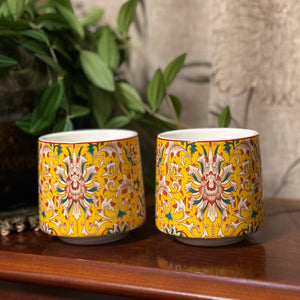 Yellow, Chinese tea Cups
