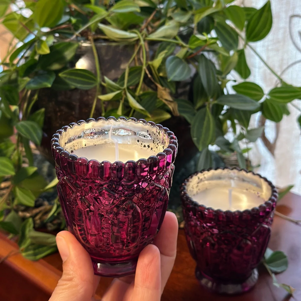 SOLD - Purple Glass Cups