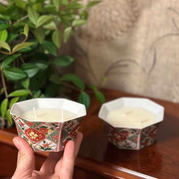 Red, Green and Yellow Flower Bowls