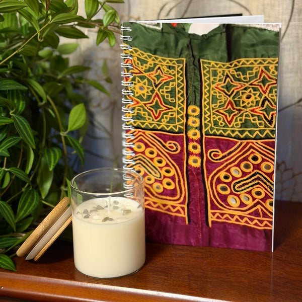 Journal with Gemstone Candle