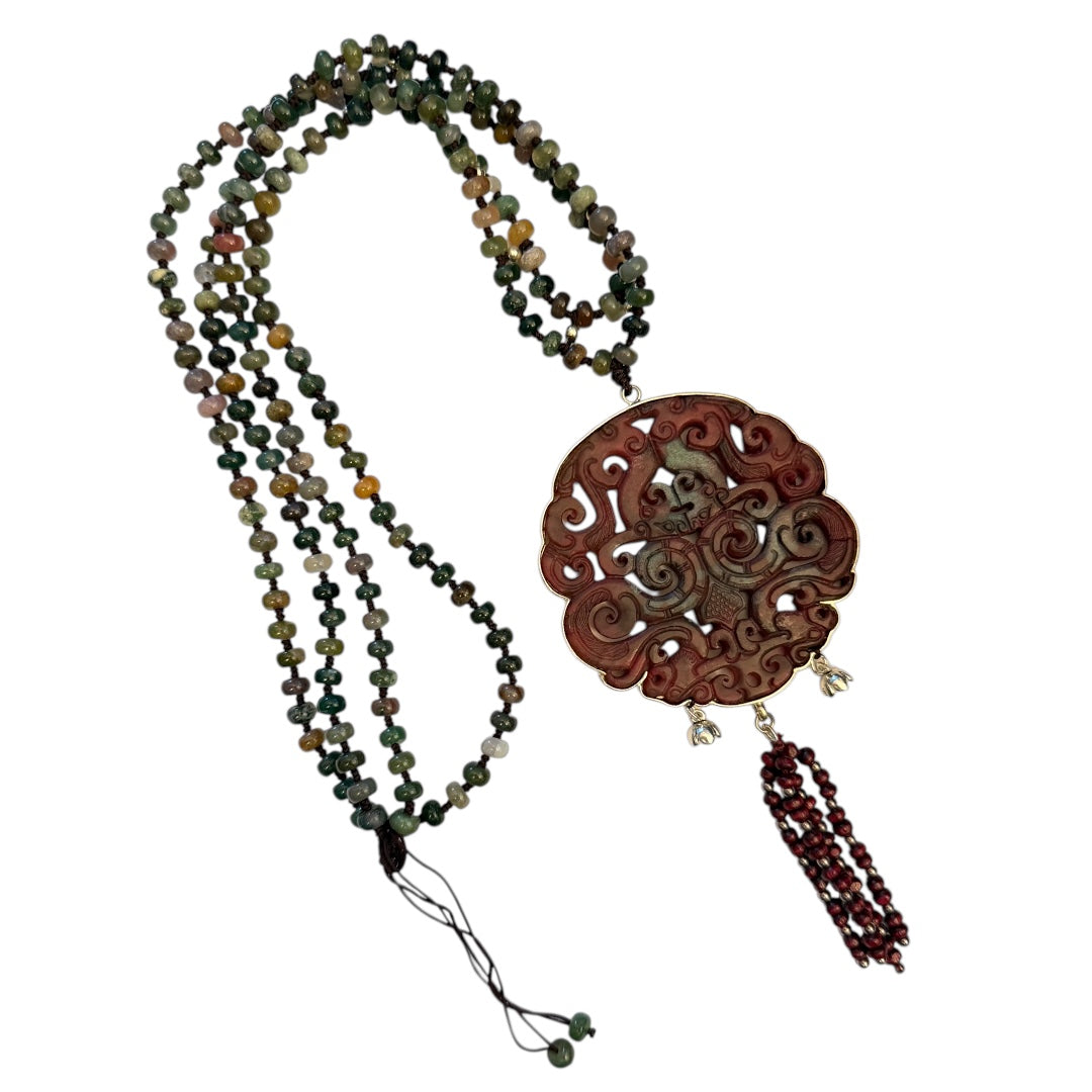 Carved Jade Necklace