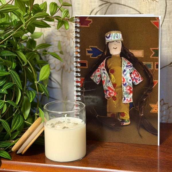 Journal with Gemstone Candle