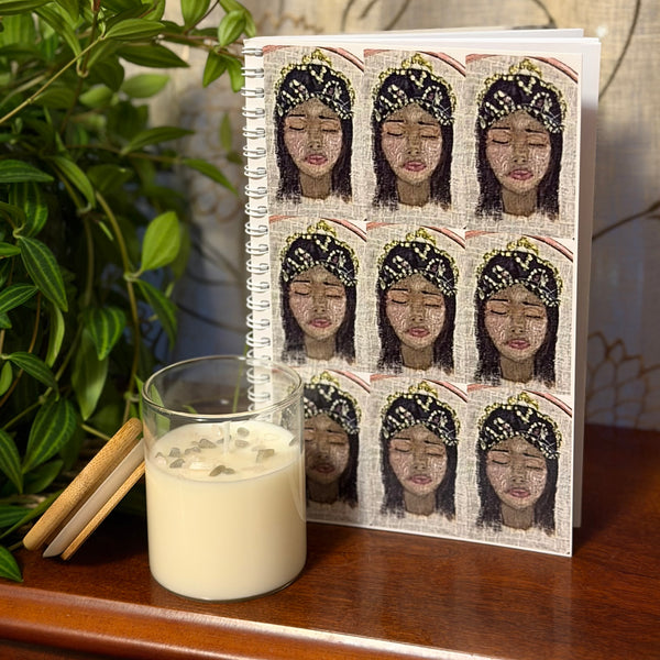 Journal with Gemstone Candle