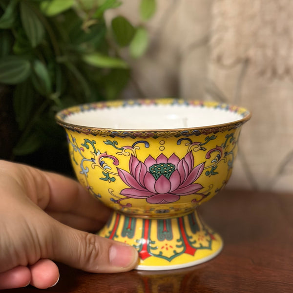 Yellow Lotus bowl - large