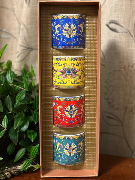 New - Oriental Tea Cup Candles in a box 2