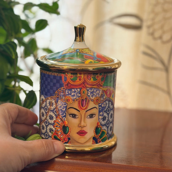 Oriental Lady Jar Candle