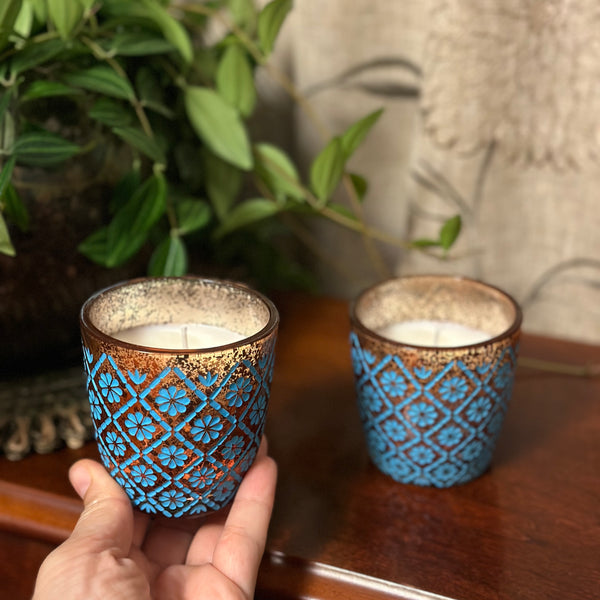 Blue Glass Jars