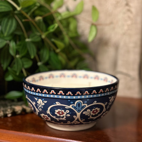 Blue - Indian swirl design