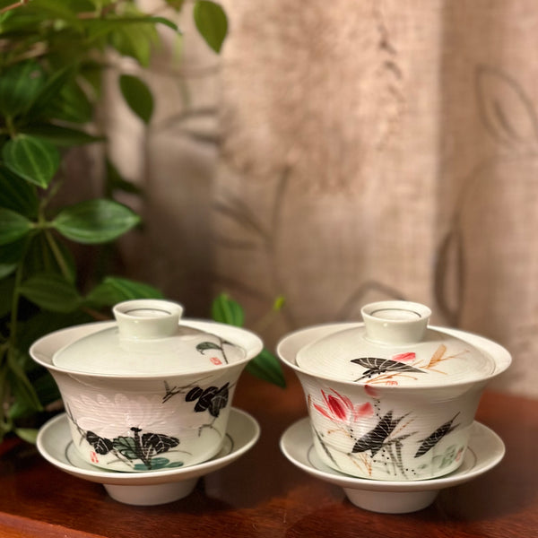 Chinese Tea Cup Candles (with lids)