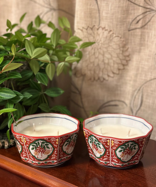 Red, Green and Yellow Flower Bowls 2