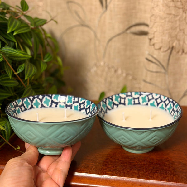Teal Bowls Pair