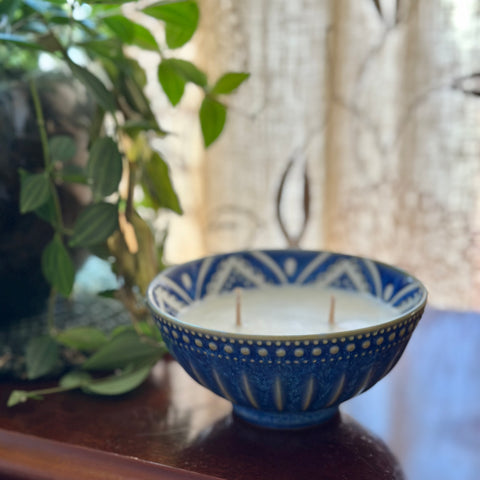 SOLD - Blue single bowl