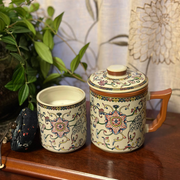 Candle & Teacup Set - Pastels