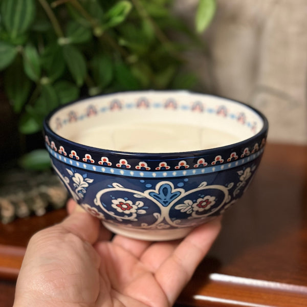 Blue - Indian swirl design