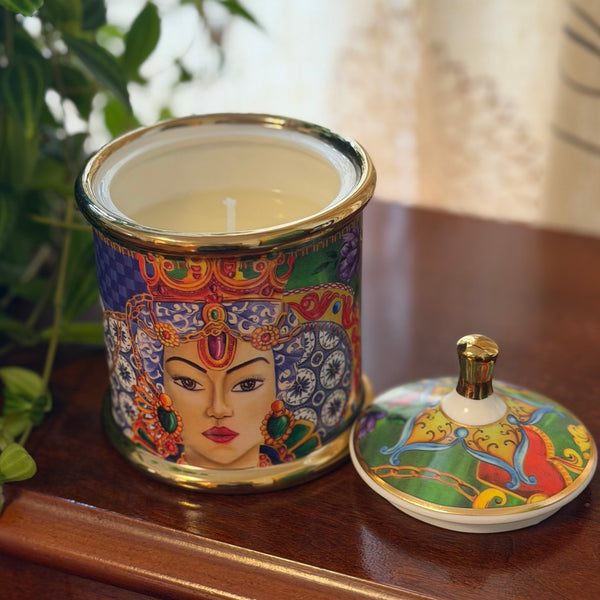 Oriental Lady Jar Candle