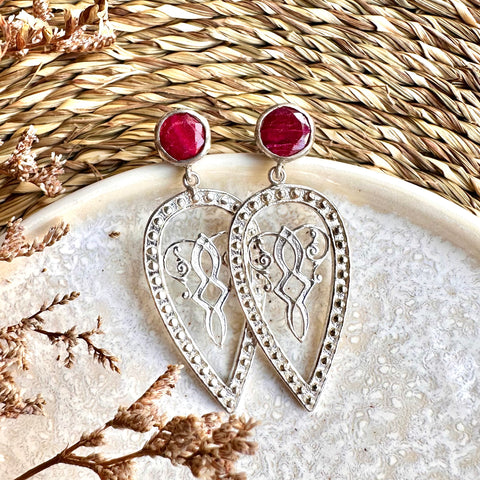 NEW - Ruby Ajourè earrings