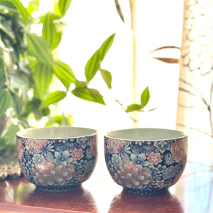 Blue Flower Chinese porcelain candles