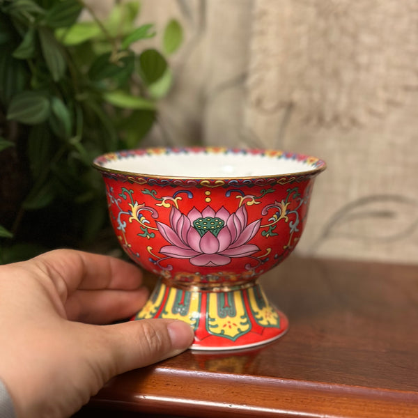 Red Lotus bowl - large