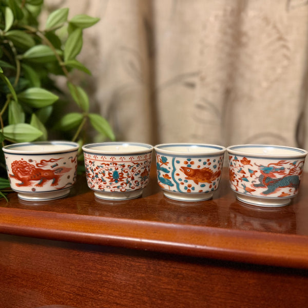 Dragon and Phoenix Ceramic Tea cup Candles