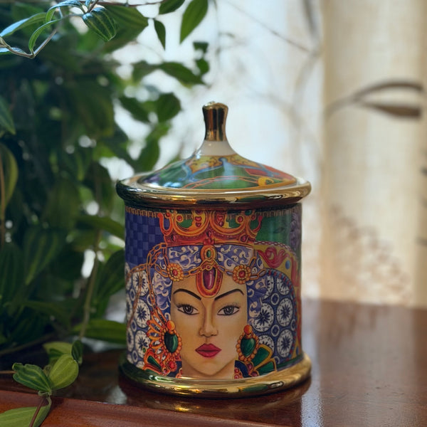 Oriental Lady Jar Candle