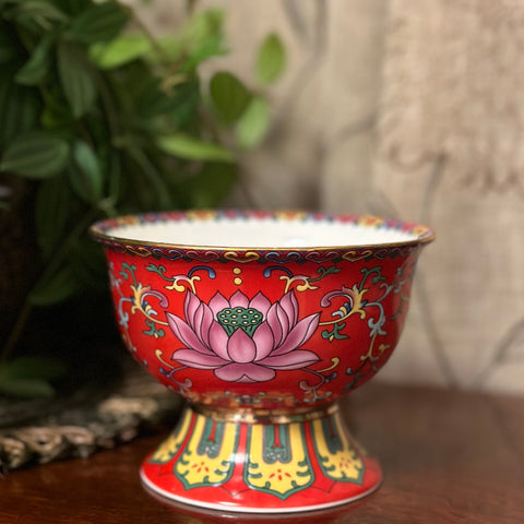 Red Lotus bowl - large