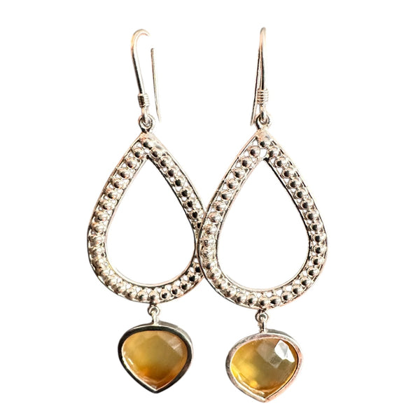 NEW - Yellow Chalcedony earring