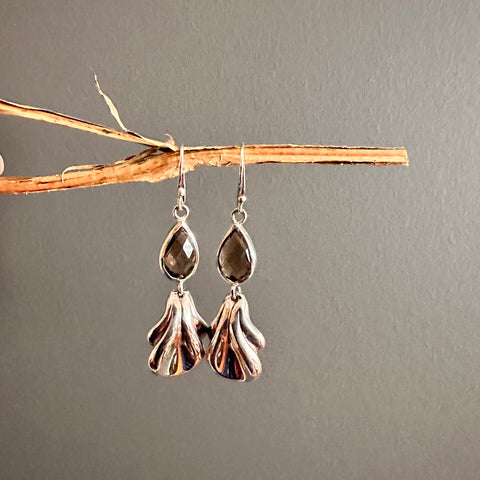 SOLD - Smokey Quartz earring