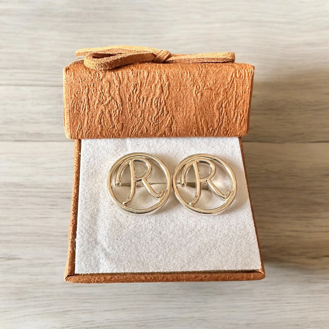 New Alphabet Cufflink - R