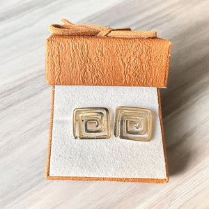 Rectangular Swirl Cufflink