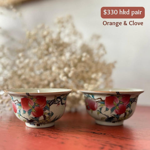 Peach bowls, small