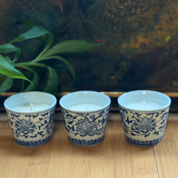 Blue & White Miniature Tea Cups