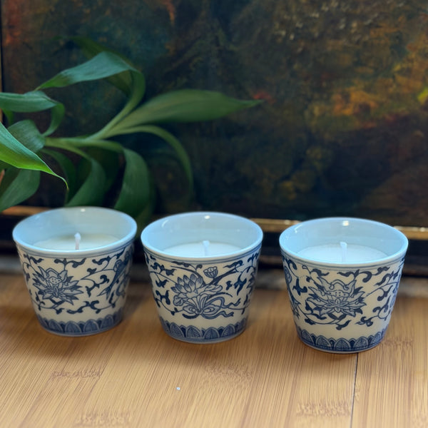 Blue & White Miniature Tea Cups