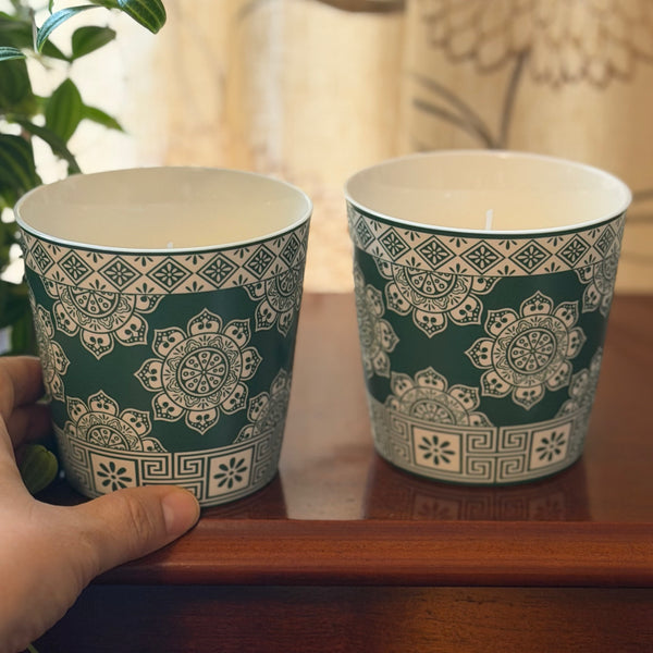 Green, Large Candle