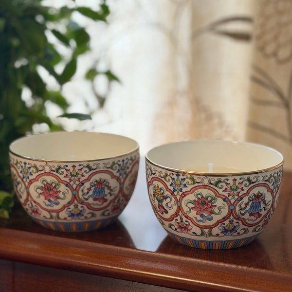 White Bowl Candles