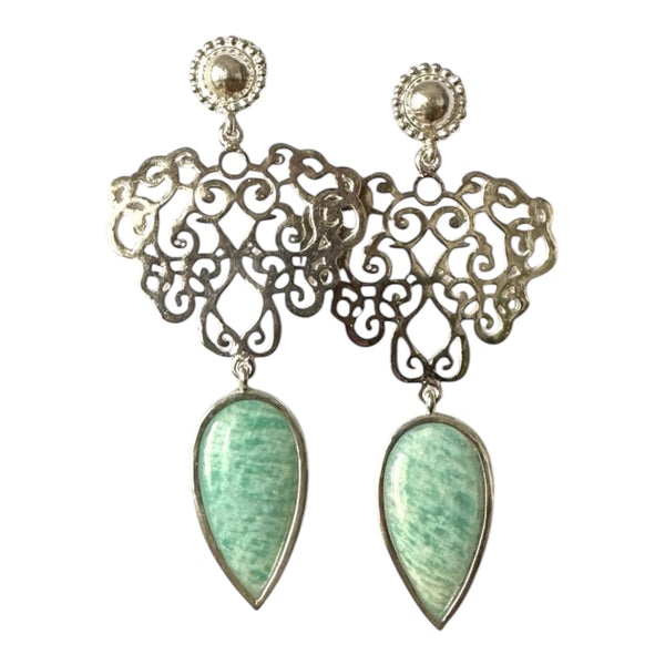 Amazonite earring