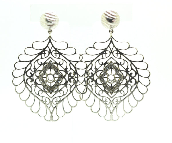 SOLD- NEW Antique large filigree earring
