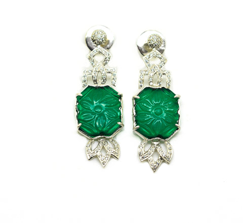 SOLD - 20 in 2020 AD Green quartz earring