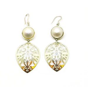 SOLD - ON SALE  Large Victorian filigree Pearl