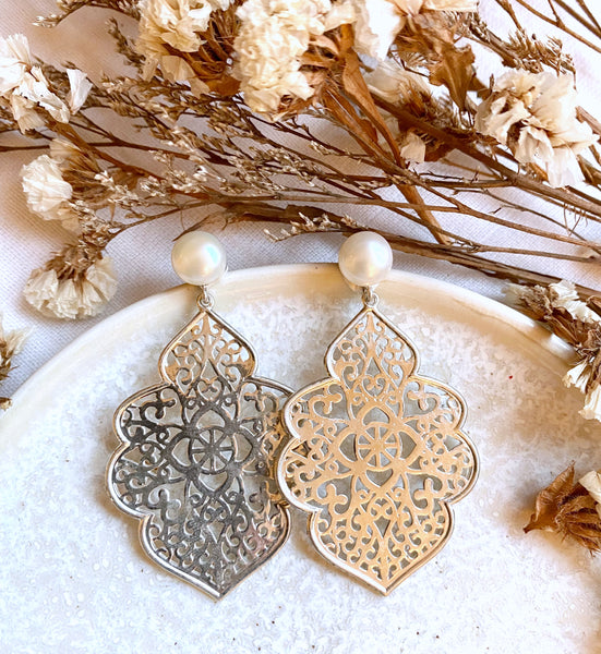 Mughal Earring 1 - Pearl