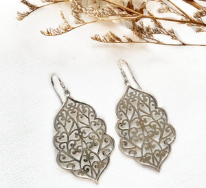 ON SALE - NEW Mughal Earrings 2 - Silver