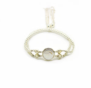 SOLD - NEW Stretch coin pearl bracelet
