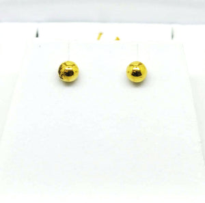 For little ears - Gold ball earring 2