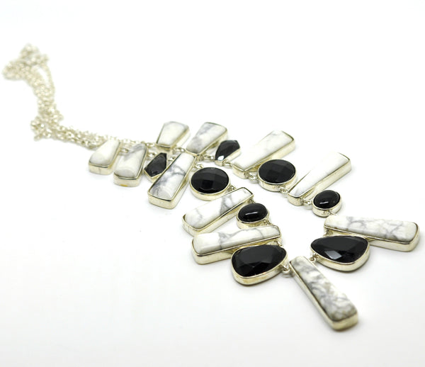 SOLD - ON SALE Howlite necklace